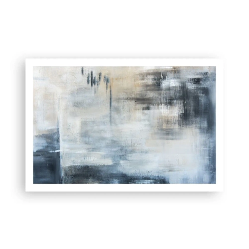 Pôster - Atrás da cortina azul - 91x61 cm
