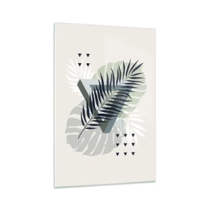 Quadro em vidro - Natureza e geometria – duas ordens? - 70x100 cm