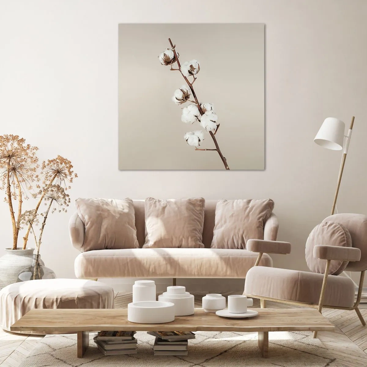 Quadro em tela - Na fonte da suavidade - 60x60 cm