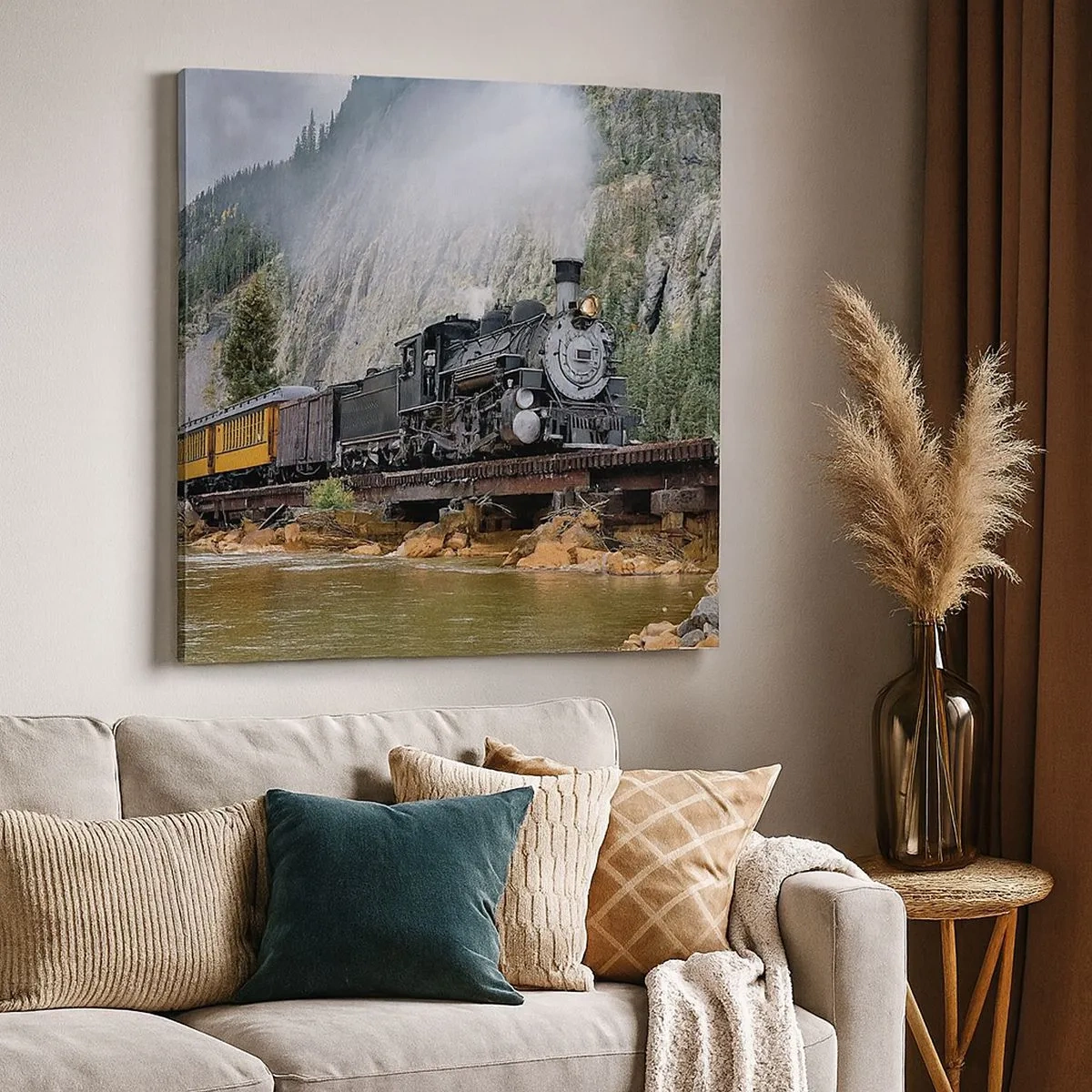 Quadro em tela - Para onde? Onde? - 30x30 cm