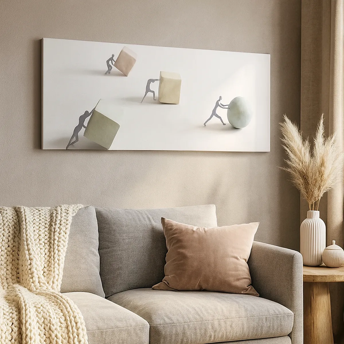 Quadro em tela - É a vida - 30x30 cm