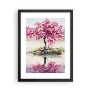 Pôster com moldura preta - A festa da Primavera - 30x40 cm