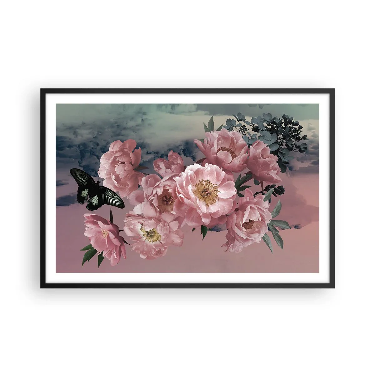 Pôster com moldura preta - O auge do romantismo - 91x61 cm