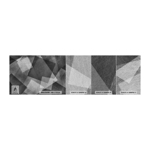 Amostra de papel de parede Premium Canvas - Um eterno símbolo da durabilidade e da ordem - Abstração, Pedaço, Preto e branco - 100x30 cm