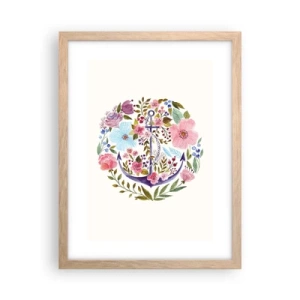 Pôster com moldura de carvalho claro - O bom sonho de um marinheiro - 30x40 cm