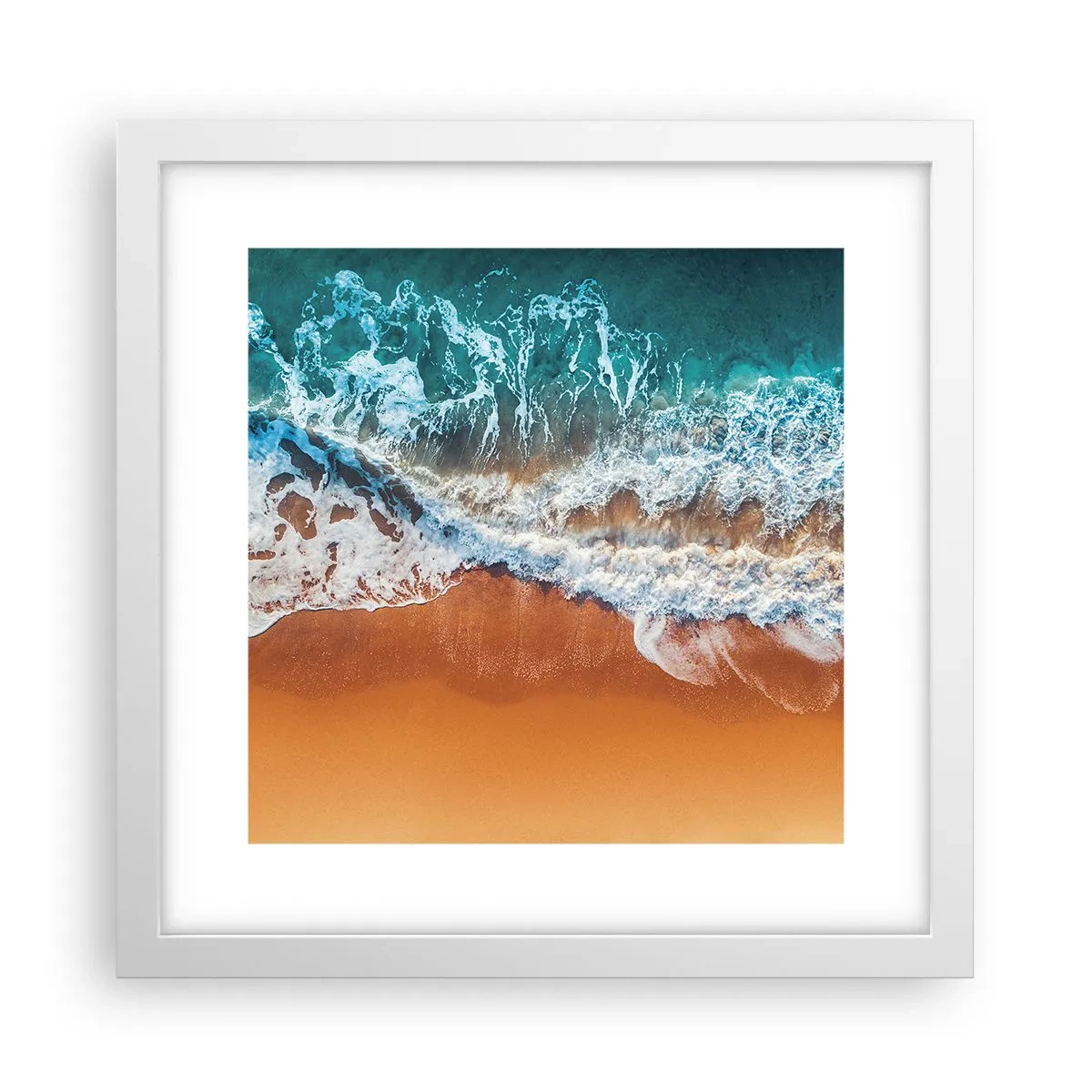 Pôster em moldura branca - Sempre em par - 30x30 cm