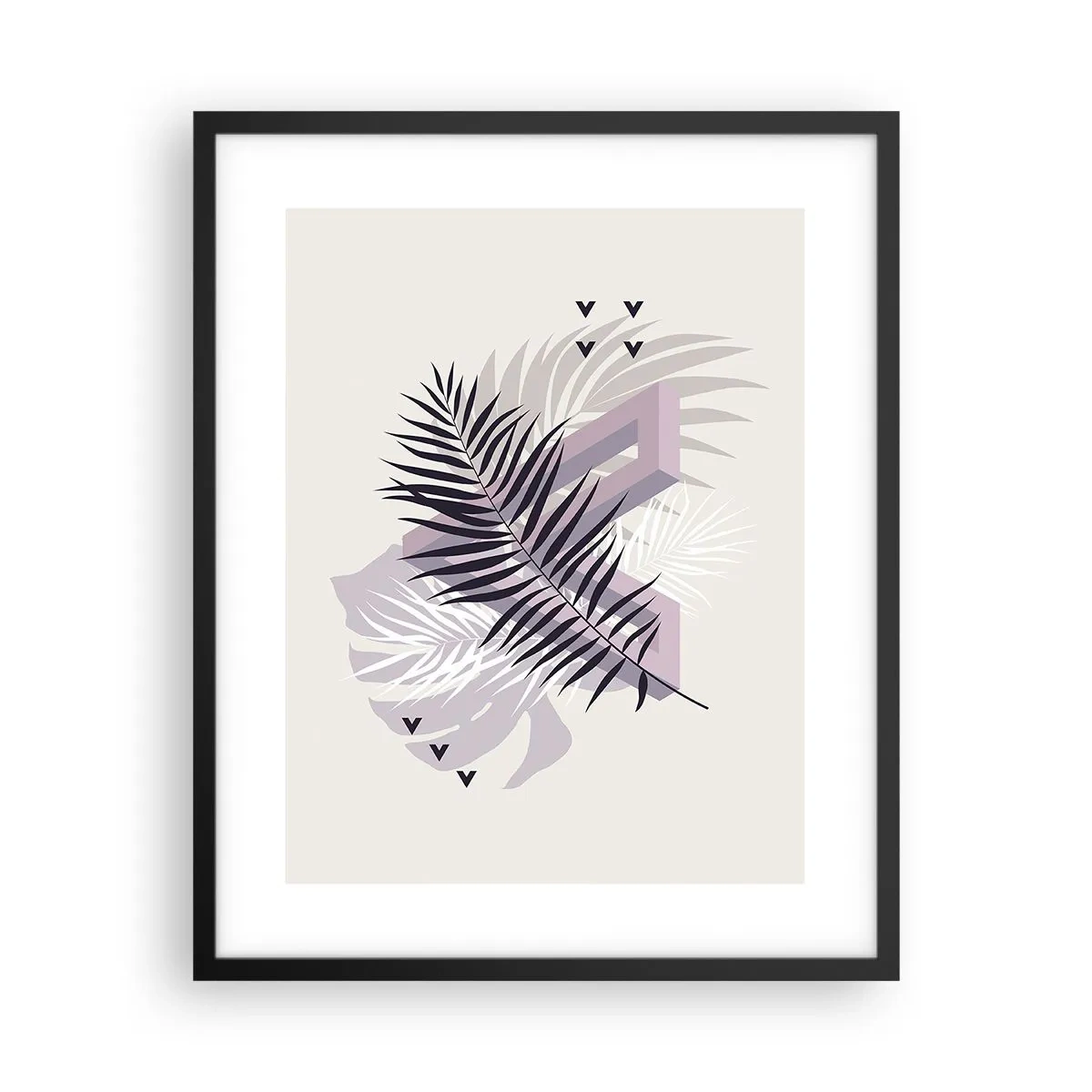 Pôster com moldura preta - A sombra de uma sombra - 40x50 cm