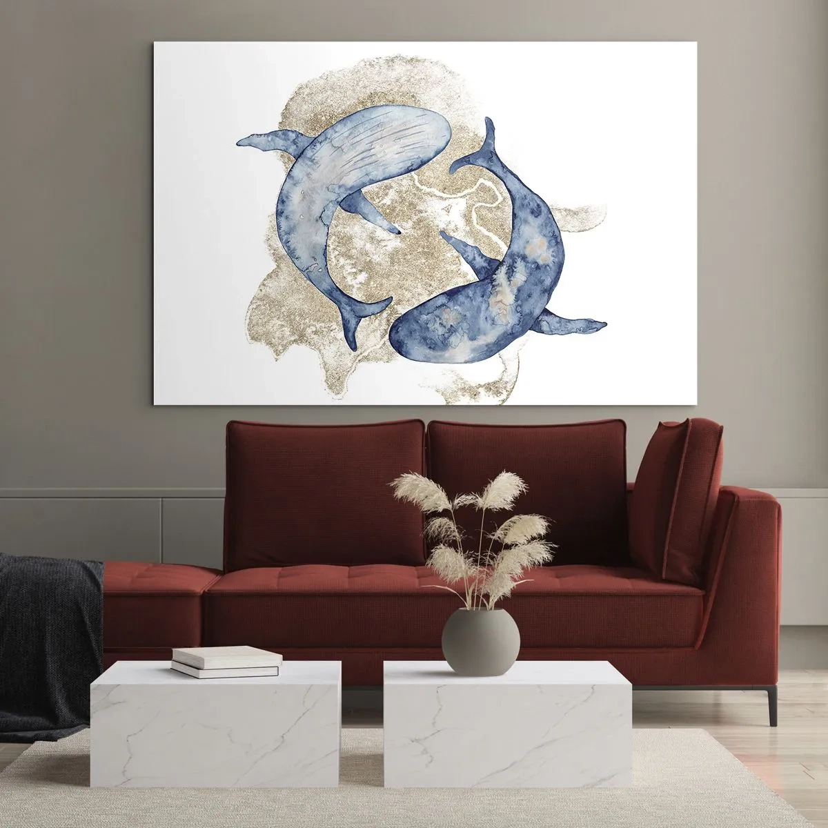 Quadro em vidro - Amizade ou amor? - 120x80 cm