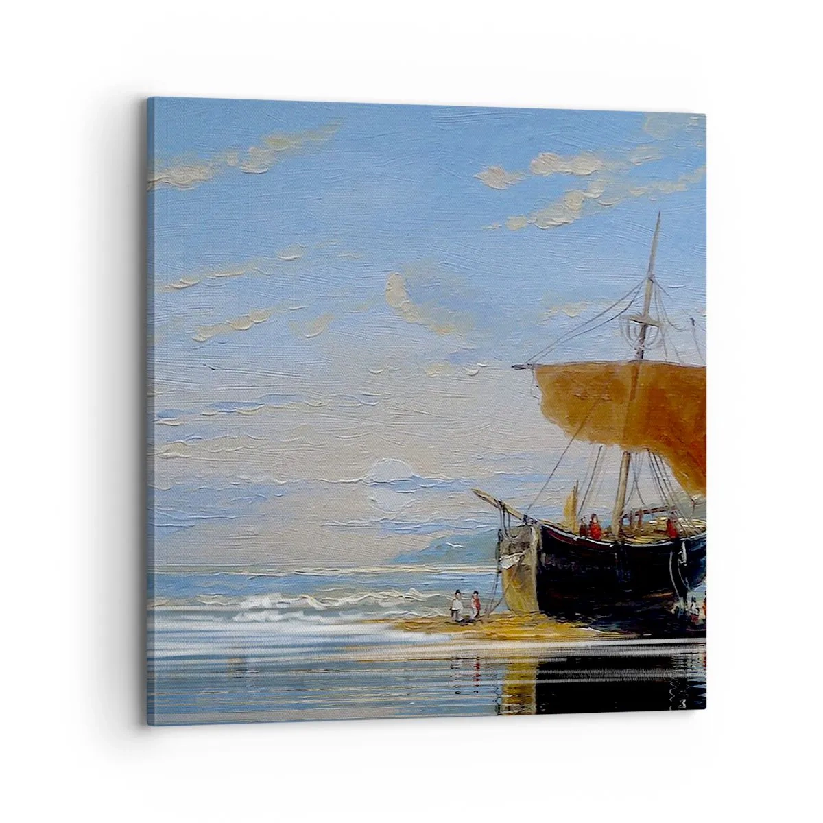 Quadro em tela - Água, terra, ar - 70x70 cm