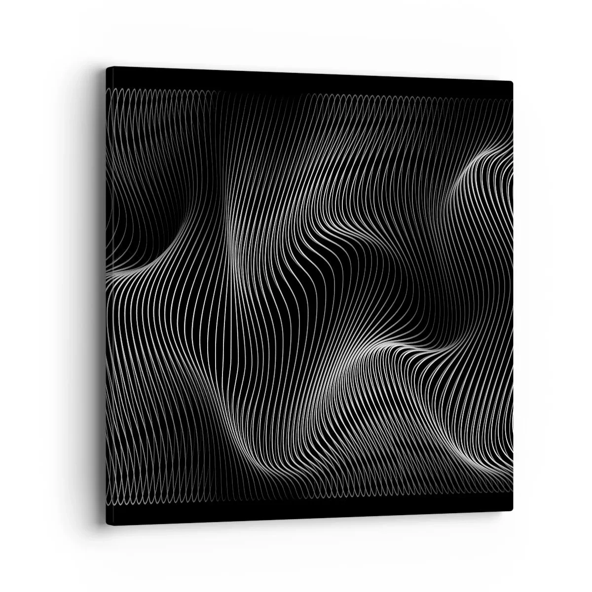 Quadro em tela - Dança de luz no espaço - 40x40 cm