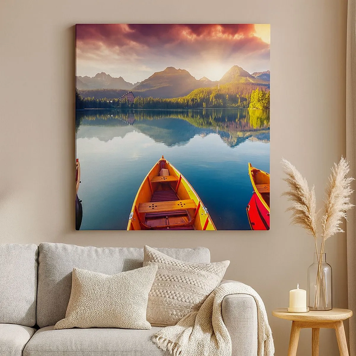 Quadro em tela - Nada contra a natureza - 30x30 cm