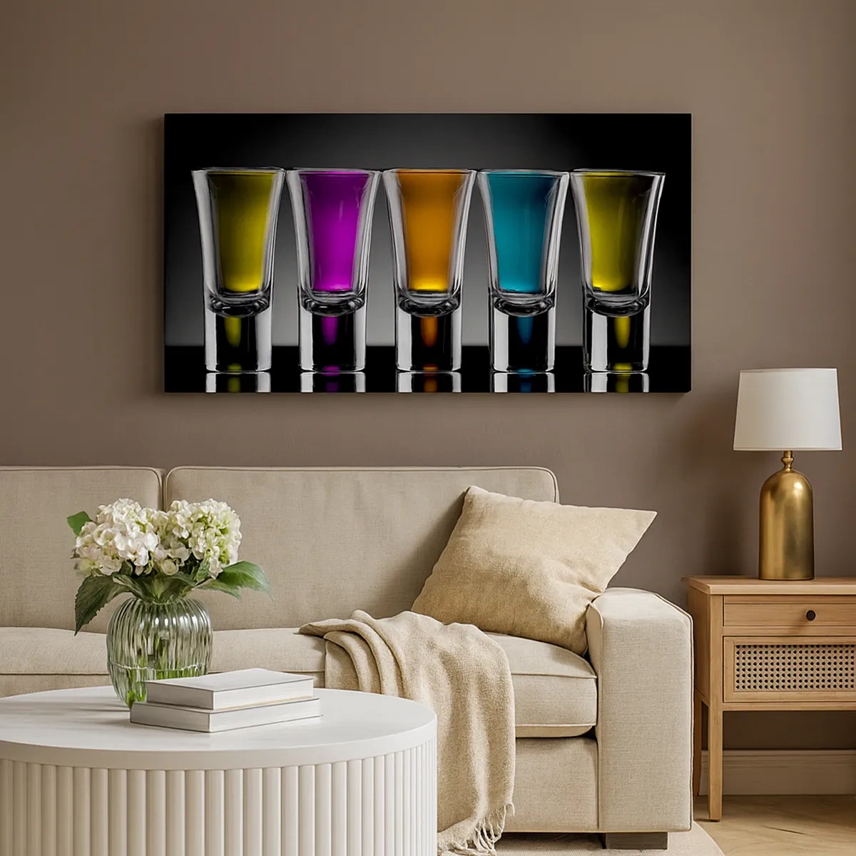 Quadro em tela - Tons da alegria - 30x30 cm