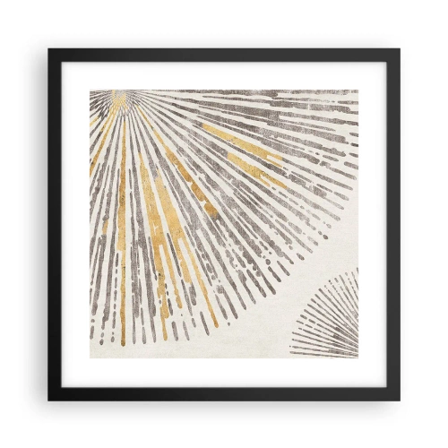 Pôster com moldura preta - A beleza do raio - 40x40 cm