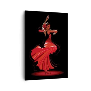 Quadro em tela - O espírito ardente do flamenco - 70x100 cm