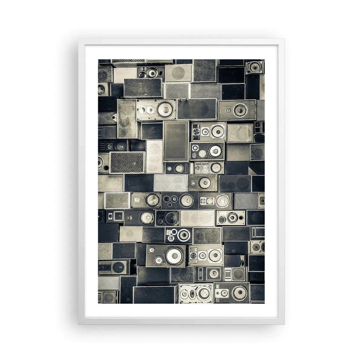 Pôster em moldura branca - Está tudo bem - 50x70 cm