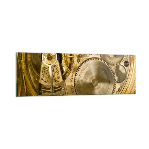 Quadro em vidro - Mova-se com o tempo - 160x50 cm