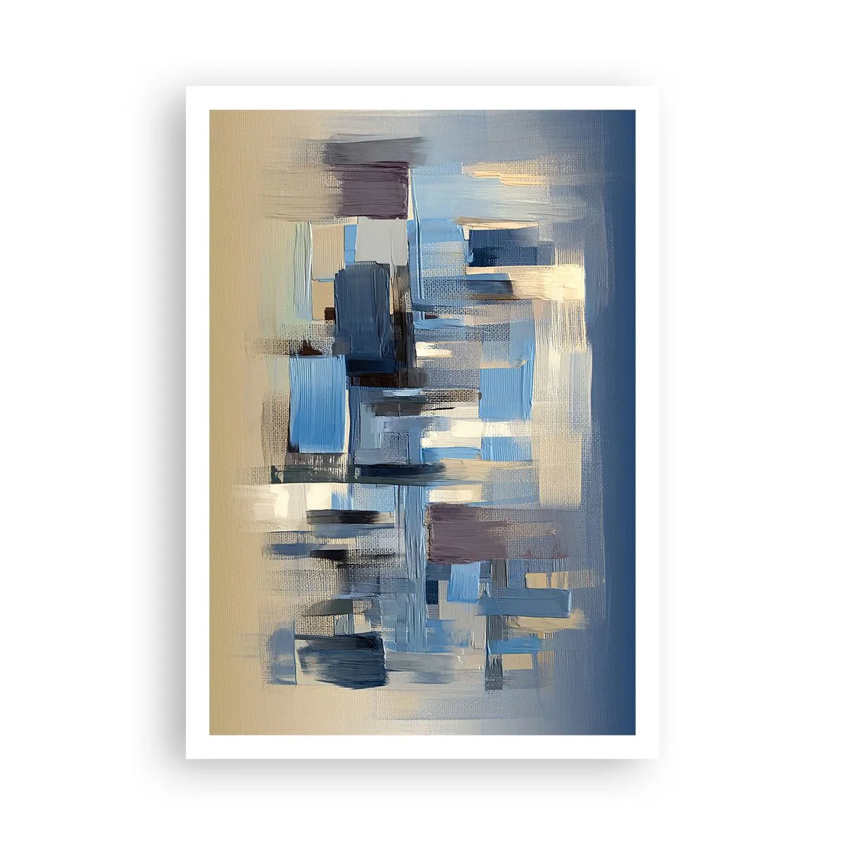 Pôster - Construção azul - 70x100 cm