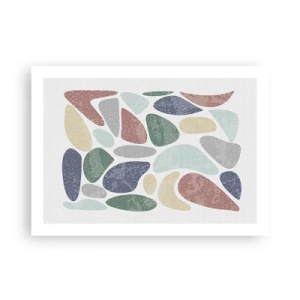 Pôster - Um mosaico de cores em pó - 70x50 cm