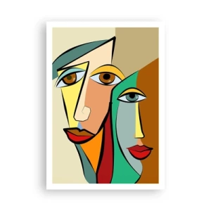 Pôster - Casal cubista - 70x100 cm