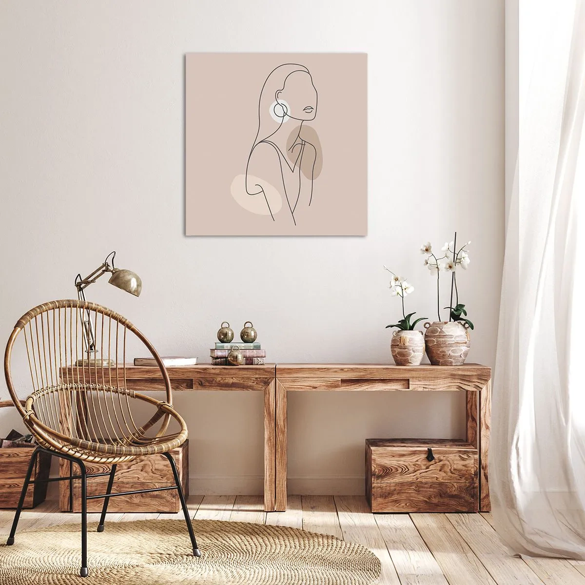 Quadro em tela - Um ícone da feminilidade - 70x70 cm