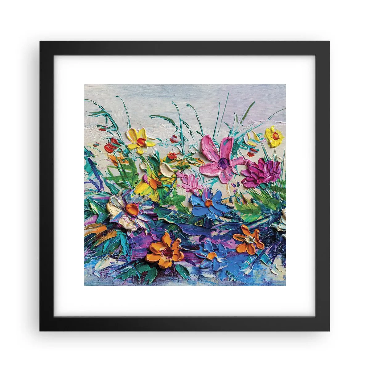 Pôster com moldura preta - Não é de todo natureza morta - 30x30 cm
