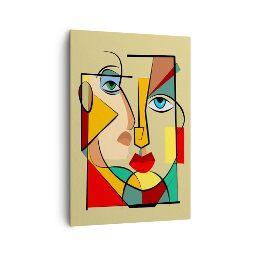 Quadro em tela - Casal que combina - 70x100 cm