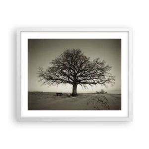 Pôster em moldura branca - Daqui para a eternidade - 50x40 cm