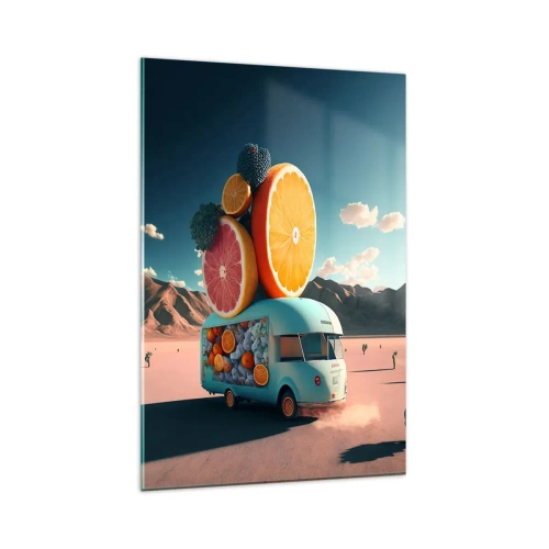 Quadro em vidro - O sabor das férias - 80x120 cm