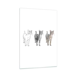 Quadro em vidro - Aula de desenho - 80x120 cm