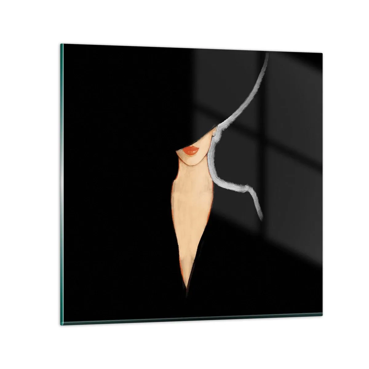 Quadro em vidro - Elegância e estilo - 30x30 cm