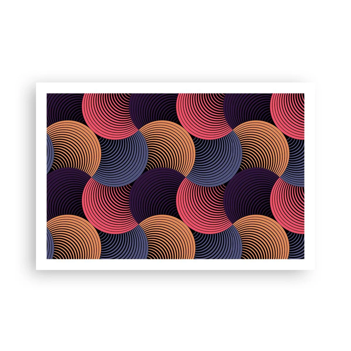 Pôster - Num ritmo circular - 91x61 cm