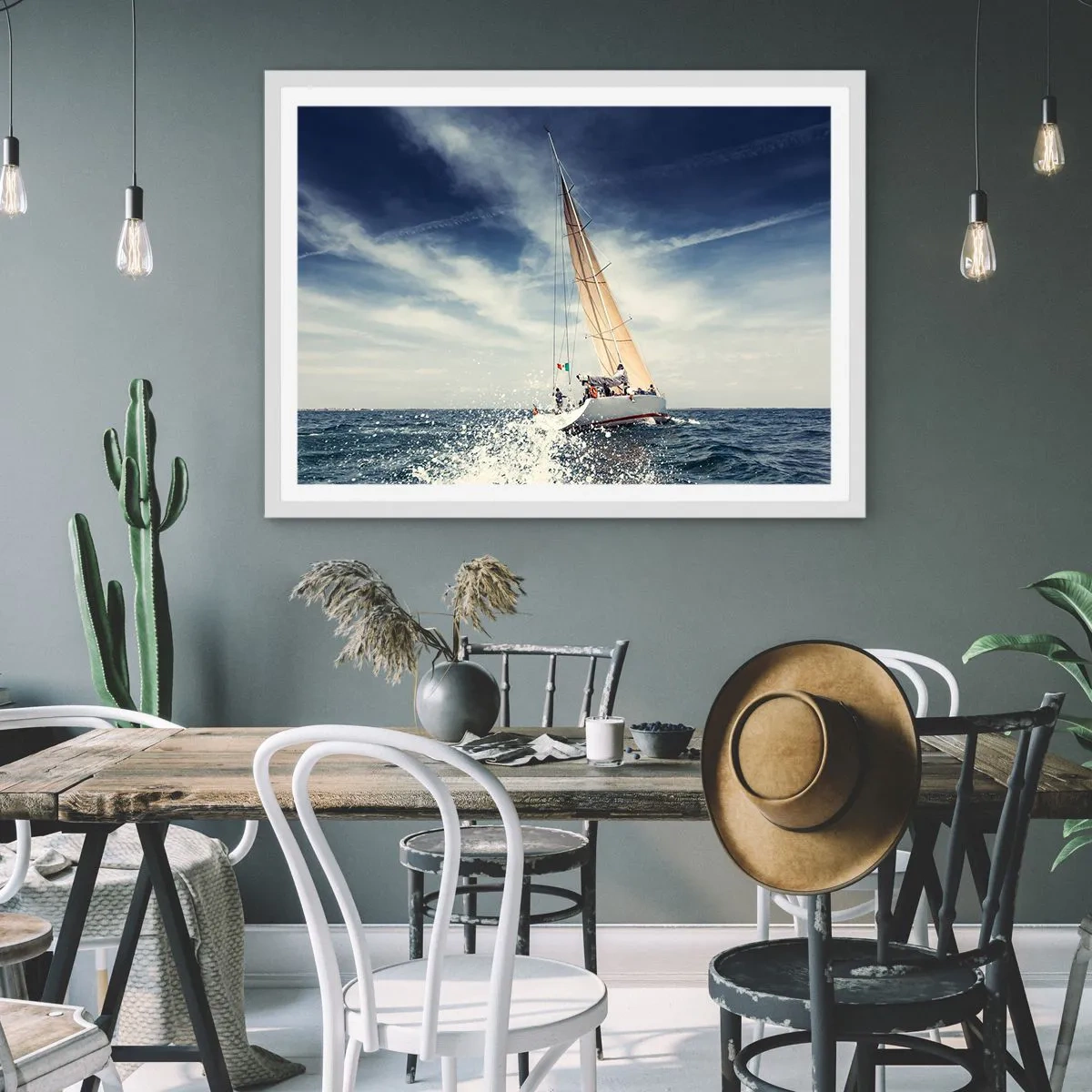 Pôster em moldura branca - Não nos alcançarão! - 50x40 cm