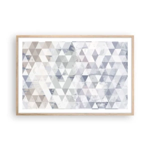 Pôster com moldura de carvalho claro - Em ritmo para três - 91x61 cm