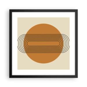 Pôster com moldura preta - O plano perfeito - 40x40 cm