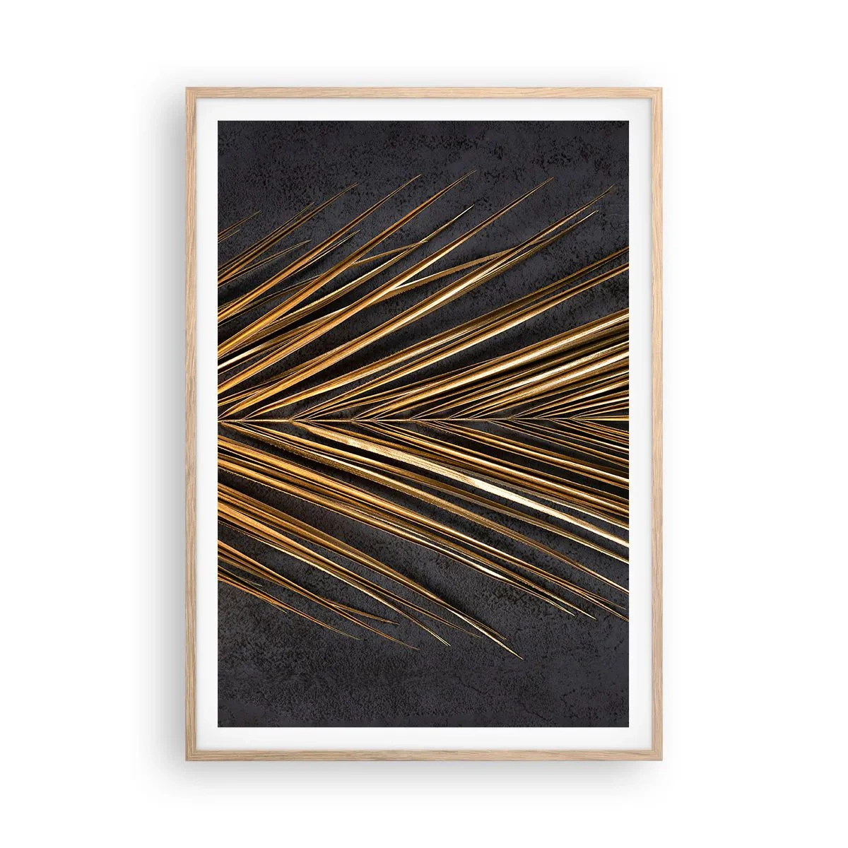 Pôster com moldura de carvalho claro - Ouro dos trópicos - 70x100 cm