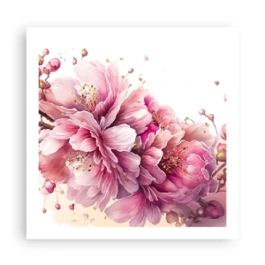 Pôster - Flor de cerejeira - 60x60 cm