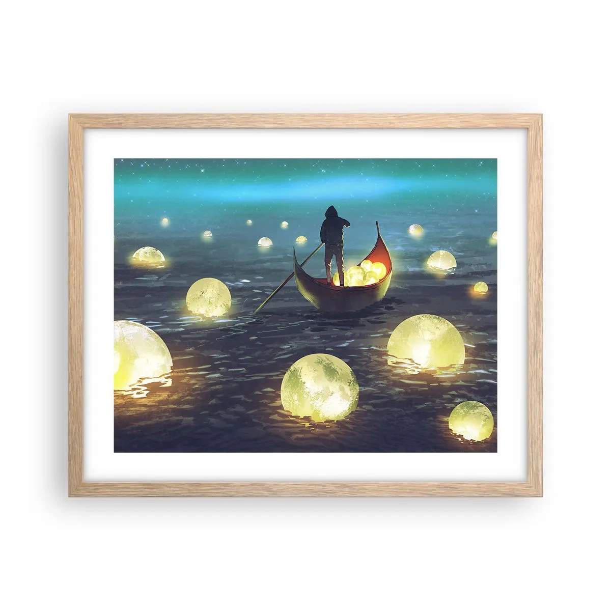 Pôster com moldura de carvalho claro - Coisas com as quais os filósofos nunca sonharam - 50x40 cm