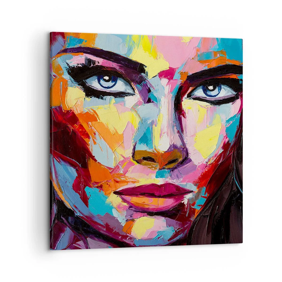 Quadro em tela - A alma também é colorida - 50x50 cm