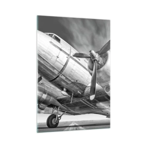 Quadro em vidro - Sempre pronto a voar - 50x70 cm
