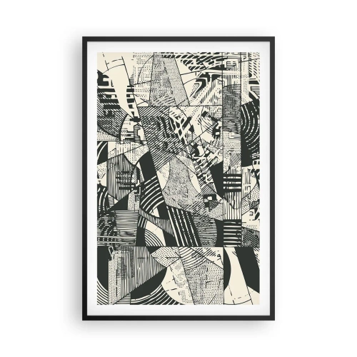 Pôster com moldura preta - A dinâmica do presente - 61x91 cm