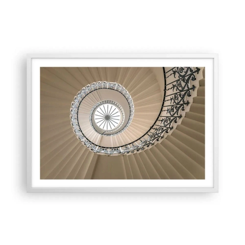 Pôster em moldura branca - Dentro da casca - 70x50 cm