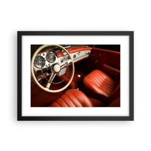 Pôster com moldura preta - Luxo vintage - 40x30 cm