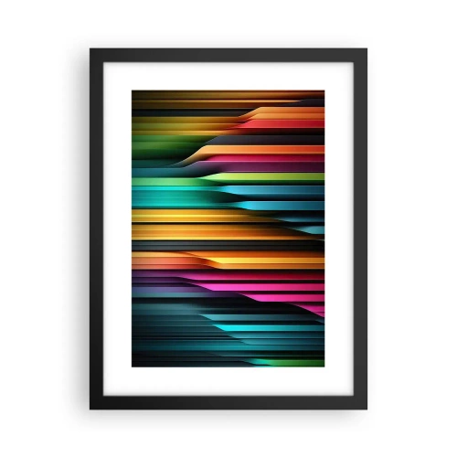 Pôster com moldura preta - Um órgão de luz - 30x40 cm