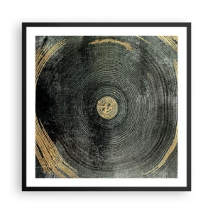 Pôster com moldura preta - Mudança e persistência - 60x60 cm