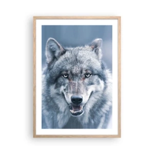 Pôster com moldura de carvalho claro - Vai aceitar o desafio? - 50x70 cm