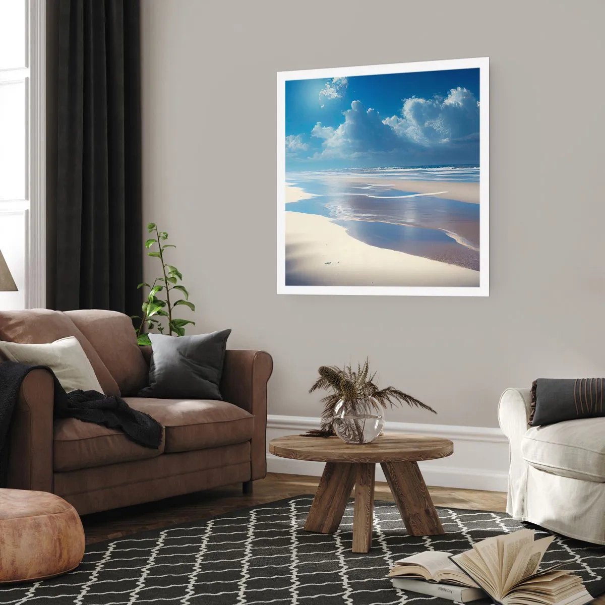 Pôster - Férias no paraíso - 60x60 cm