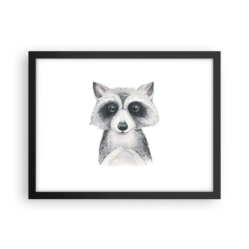 Pôster com moldura preta - Um momento de emoção - 40x30 cm