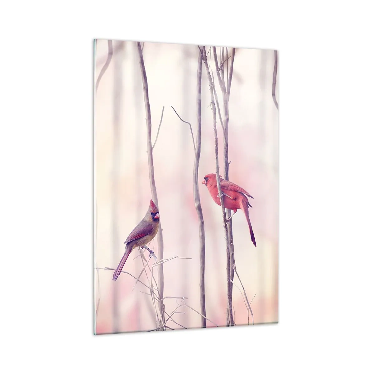 Quadro em vidro - O Conto da floresta rosa - 50x70 cm