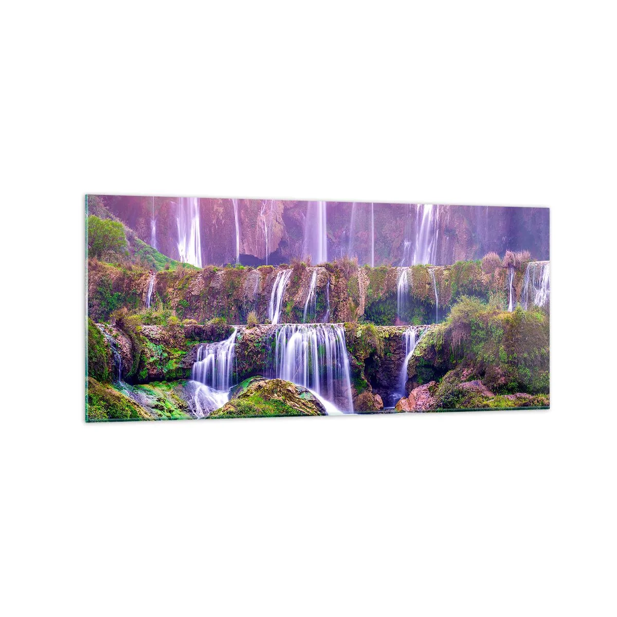 Quadro em vidro - Escadas para o céu - 120x50 cm