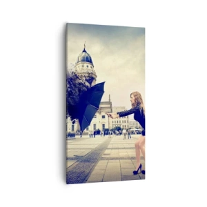 Quadro em tela - Há um vento... - 55x100 cm